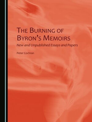 cover image of The Burning of Byron's Memoirs